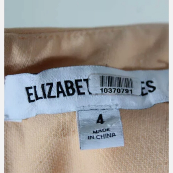 ELIZABETH AND JAMES PEACH CREW NECK GEORGIA DRESS - Picture 6 of 6